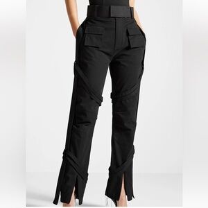 Maniere De Voir Black Utility Pants